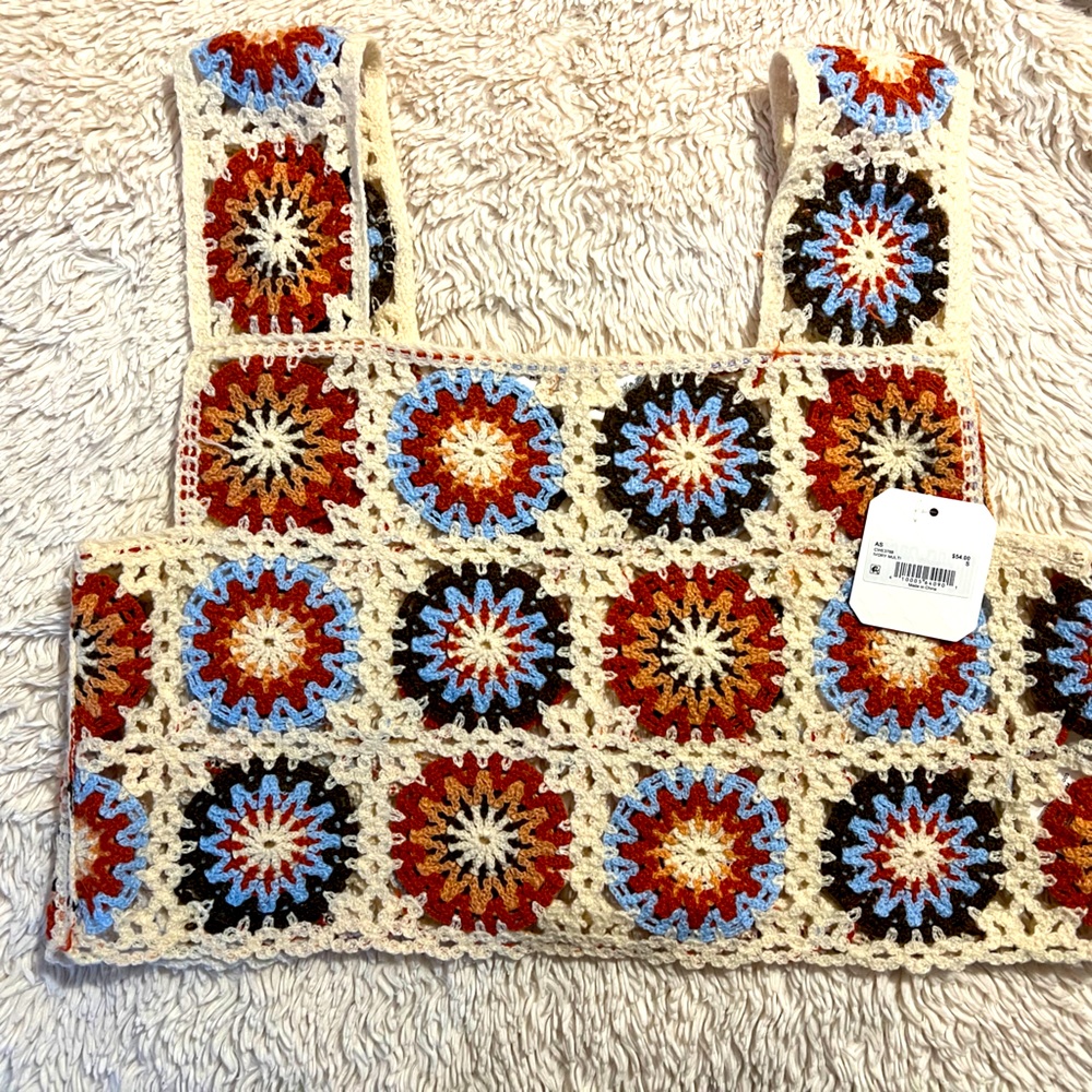 NWT Women’s.  Altr’d State crop crochet tank.